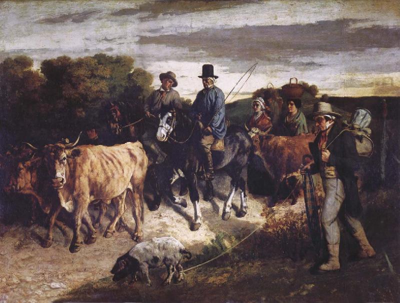 Gustave Courbet The Peasants of Flagey Returning from the Fair oil painting picture